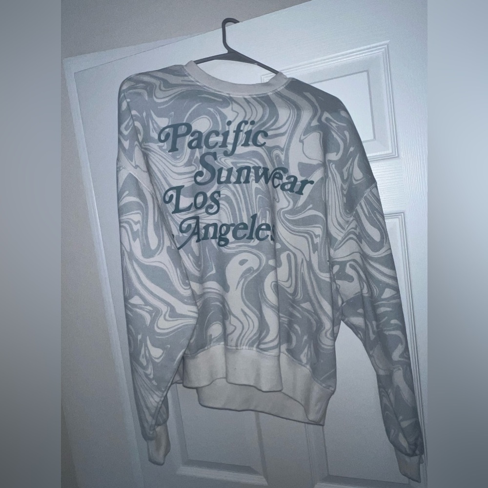Pacsun Pacific Sunwear, Blue and White Crewneck